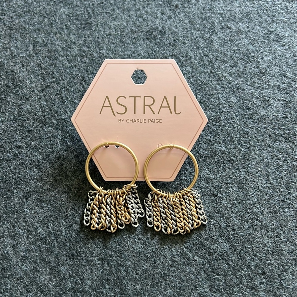 Astral multi chain‎ earrings
